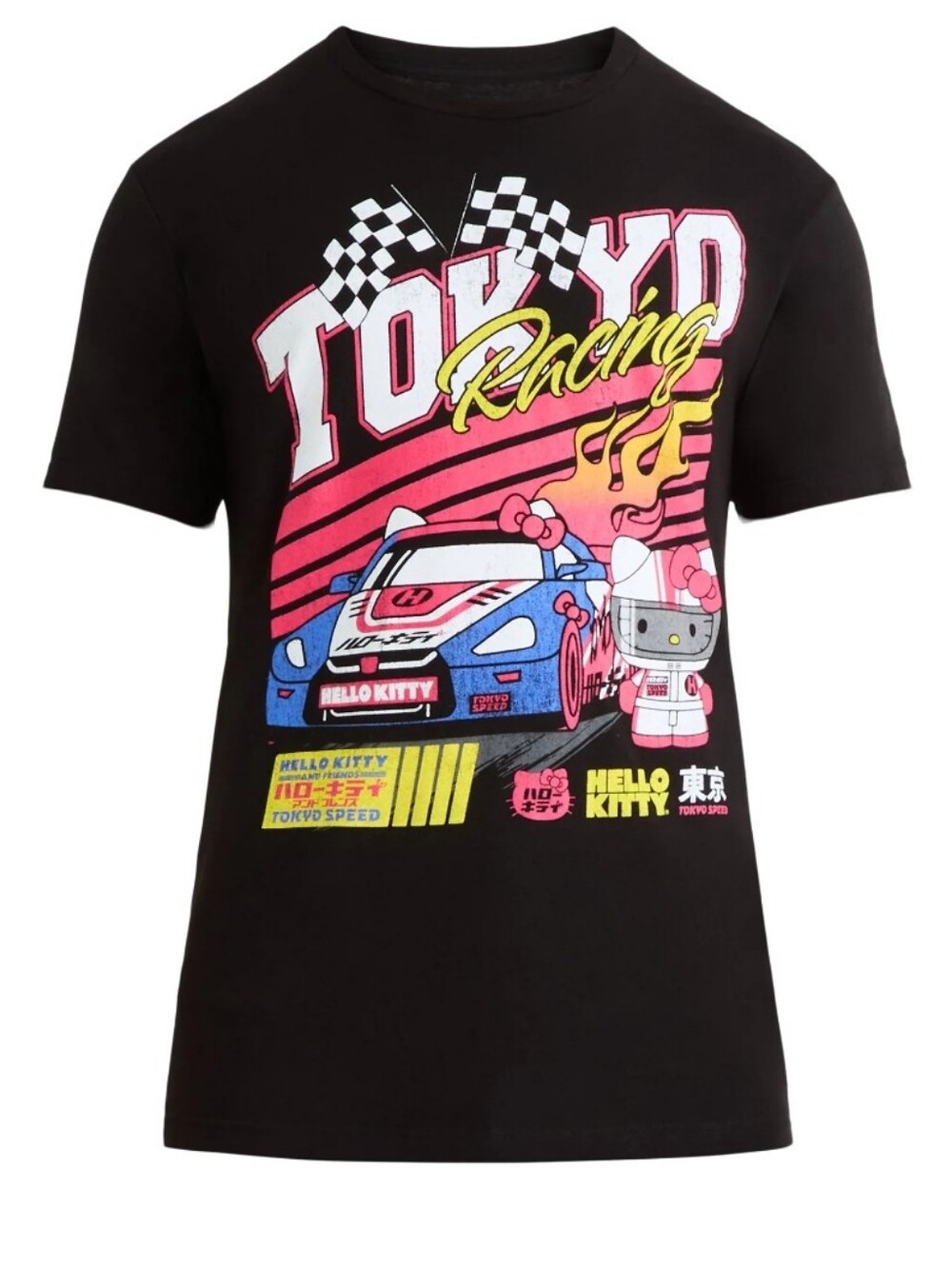 Hello Kitty Men's & Big Men's Graphic Tee with Short Sleeves,